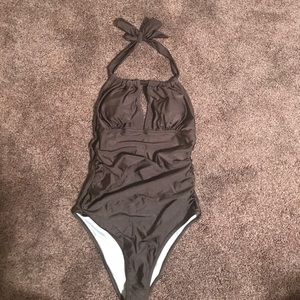 Army Green One Piece Swimsuit